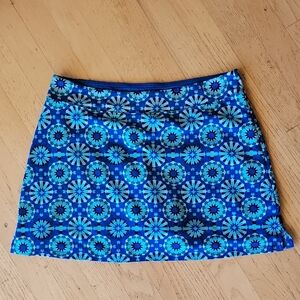 Tranquility by Colorado Clothing Blue Floral Skort